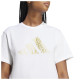 Adidas Γυναικεία κοντομάνικη μπλούζα Tech Metallic Graphic Tee